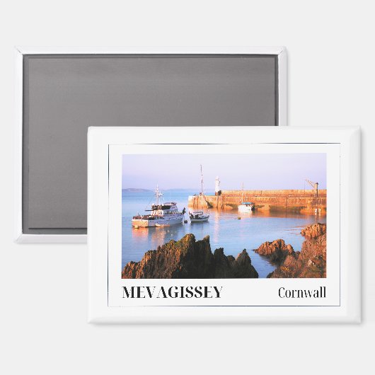Mevagissey, Cornwall, Engeland Magneet (Voorkant / Achterkant)