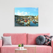 Mevagissey Cornwall England Canvas Afdruk (Insitu (Woonkamer))