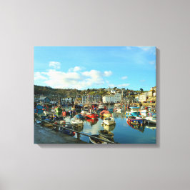 Mevagissey Cornwall England Canvas Afdruk