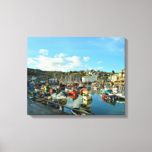 Mevagissey Cornwall England Canvas Afdruk (Voorkant)