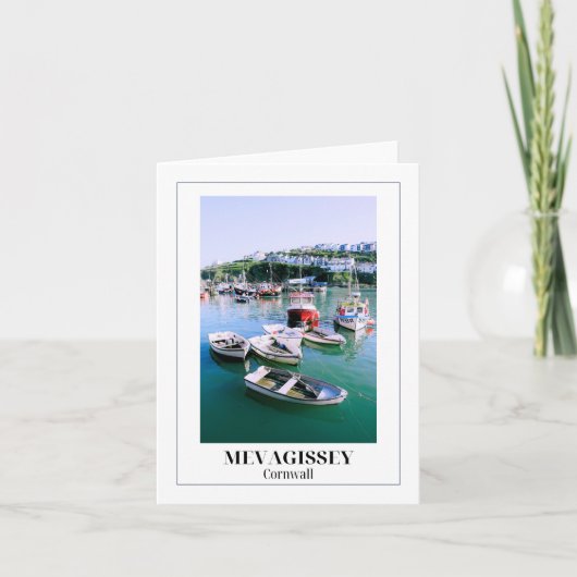 Mevagissey, Cornwall Kaart (Voorkant)