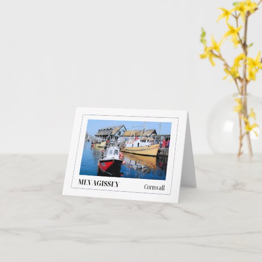 Mevagissey, Cornwall Kaart (Gele Bloem)