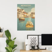 Mevagissey Cornwall Reisposter Poster (Thuiskantoor)