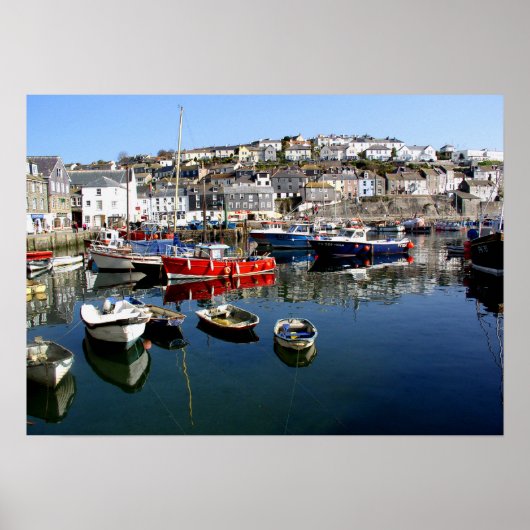 Mevagissey harbour poster (Voorkant)