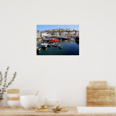 Mevagissey harbour poster (Keuken)