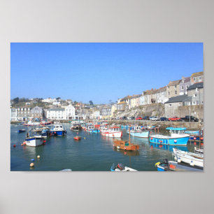Mevagissey op Cornwall Poster