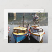 Mevagissey vissersvloot briefkaart (Voorkant / Achterkant)