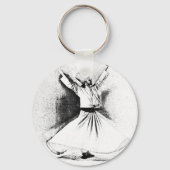 Mevlana Sufi Dervish Dancing Sleutelhanger (Voorkant)