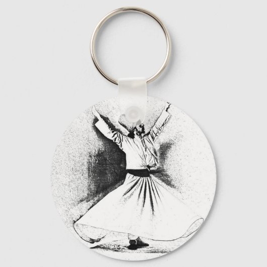 Mevlana Sufi Dervish Dancing Sleutelhanger (Voorkant)