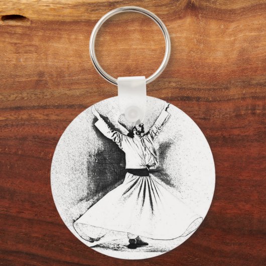 Mevlana Sufi Dervish Dancing Sleutelhanger (Voorkant)