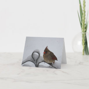 Mevr. Cardinal Notecard - Spatie binnen Kaart