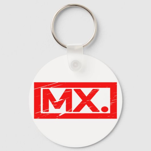 Mevr./Dhr. Stamp Sleutelhanger (Voorkant)