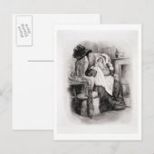 Mevr. Gamp, van 'Charles Dickens: Een roddel over Briefkaart (Voorkant / Achterkant)