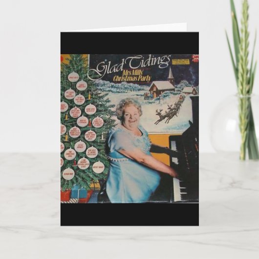Mevr. Mills Kerstkaart Feestdagen Kaart (Voorkant)
