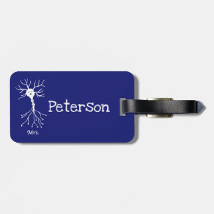 Mevr. Neuron Bagagelabel