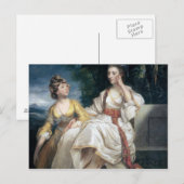 Mevr. Thrale en haar Dochter Hester 1777-78 Briefkaart (Voorkant / Achterkant)