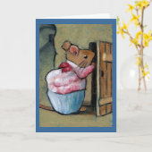 MEVR. TITTLEMOUSE (in de Pastelkleur van de Olie) Kaart (Gele Bloem)