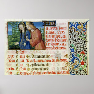 Mevrouw 134 mei: Courant Couple, van een Boek van  Poster