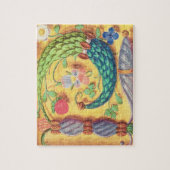 Mevrouw 134 Verlichtingsbrief "P", versierd met fl Legpuzzel (Verticaal)