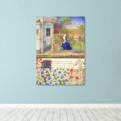 Mevrouw 2617 Emilia in haar tuin, Bord 22 Canvas Afdruk (Insitu (Houten vloer))