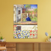 Mevrouw 2617 Emilia in haar tuin, Bord 22 Canvas Afdruk (Insitu (Woonkamer))