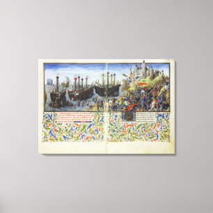 Mevrouw 2617 Het kasteel van de Amazons wordt bele Canvas Afdruk