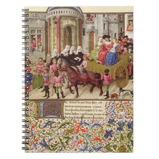 Mevrouw 2617 Theseus geeft een triomfantelijke ver Notitieboek (Voorkant)