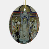 Mevrouw 501 St. Benedict (vellum) Keramisch Ornament (Rechts)