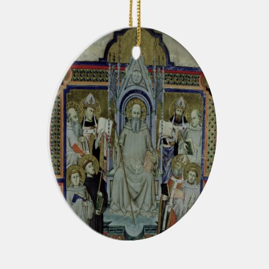 Mevrouw 501 St. Benedict (vellum) Keramisch Ornament (Rechts)