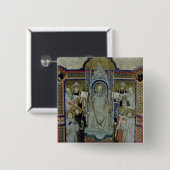 Mevrouw 501 St. Benedict (vellum) Vierkante Button 5,1 Cm (Voorkant /achterkant)