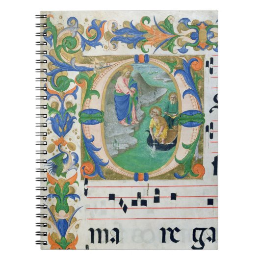 Mevrouw 515 f.1r The Miraculous Draft of Fishes, v Notitieboek (Voorkant)