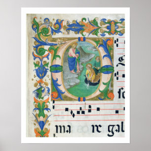 Mevrouw 515 f.1r The Miraculous Draft of Fishes, v Poster