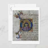 Mevrouw 531 f.169v Geschiedeniseerd initiaal "D" m Briefkaart (Voorkant / Achterkant)