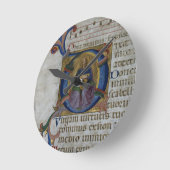 Mevrouw 531 f.169v Geschiedeniseerd initiaal "D" w Ronde Klok (Hoek)