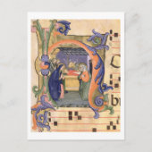 Mevrouw 571 f.6r Geschiedeniseerd initiaal "H" waa Briefkaart (Voorkant)