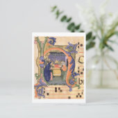 Mevrouw 571 f.6r Geschiedeniseerd initiaal "H" waa Briefkaart (Staand voorkant)