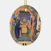 Mevrouw 571 f.6r Geschiedeniseerd initiaal "H" waa Keramisch Ornament (Rechts)