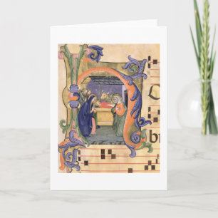 Mevrouw 571 f.6r Geschiedeniseerd initiaal "H" waa Notitiekaartje