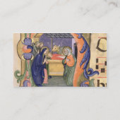 Mevrouw 571 f.6r Geschiedeniseerd initiaal "H" waa Visitekaartje (Achterkant)