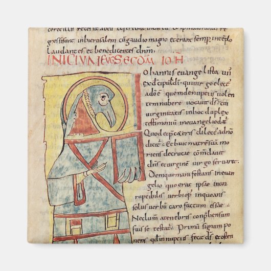 Mevrouw 8 f.95v St. John de Evangelist Magneet (Voorkant)