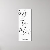 Mevrouw aan mevrouw vrijgezellenfeest Poster Canvas Afdruk (Voorkant)