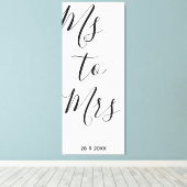 Mevrouw aan mevrouw vrijgezellenfeest Poster Canvas Afdruk (Insitu (Houten vloer))