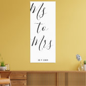 Mevrouw aan mevrouw vrijgezellenfeest Poster Canvas Afdruk (Insitu (Woonkamer))