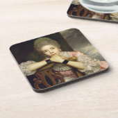 Mevrouw Abington als Miss Prue in Congreve's liefd Bier Onderzetter (Linkerzijde)