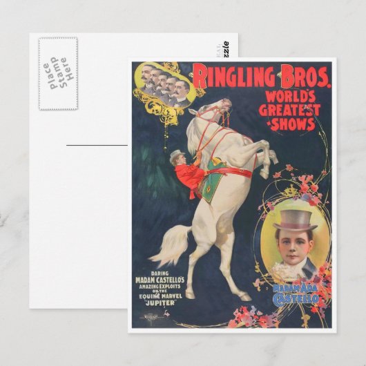 Mevrouw Ada Castello Briefkaart (Voorkant / Achterkant)