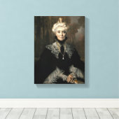 Mevrouw Adeline M. Noble Canvas Afdruk (Insitu (Houten vloer))