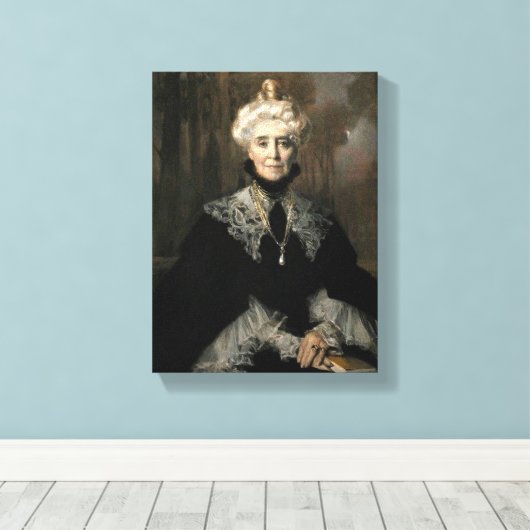 Mevrouw Adeline M. Noble Canvas Afdruk (Insitu (Houten vloer))