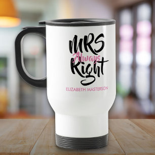 Mevrouw Altijd Gelijk Haar Naam Pret Reisbeker