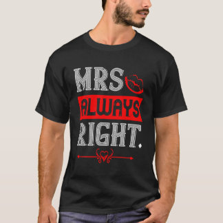 Mevrouw Altijd Gelijk - Krachtig en Leuk Lettertyp T-shirt