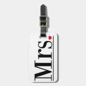 Mevrouw Bagagelabel (Voorkant verticaal)
